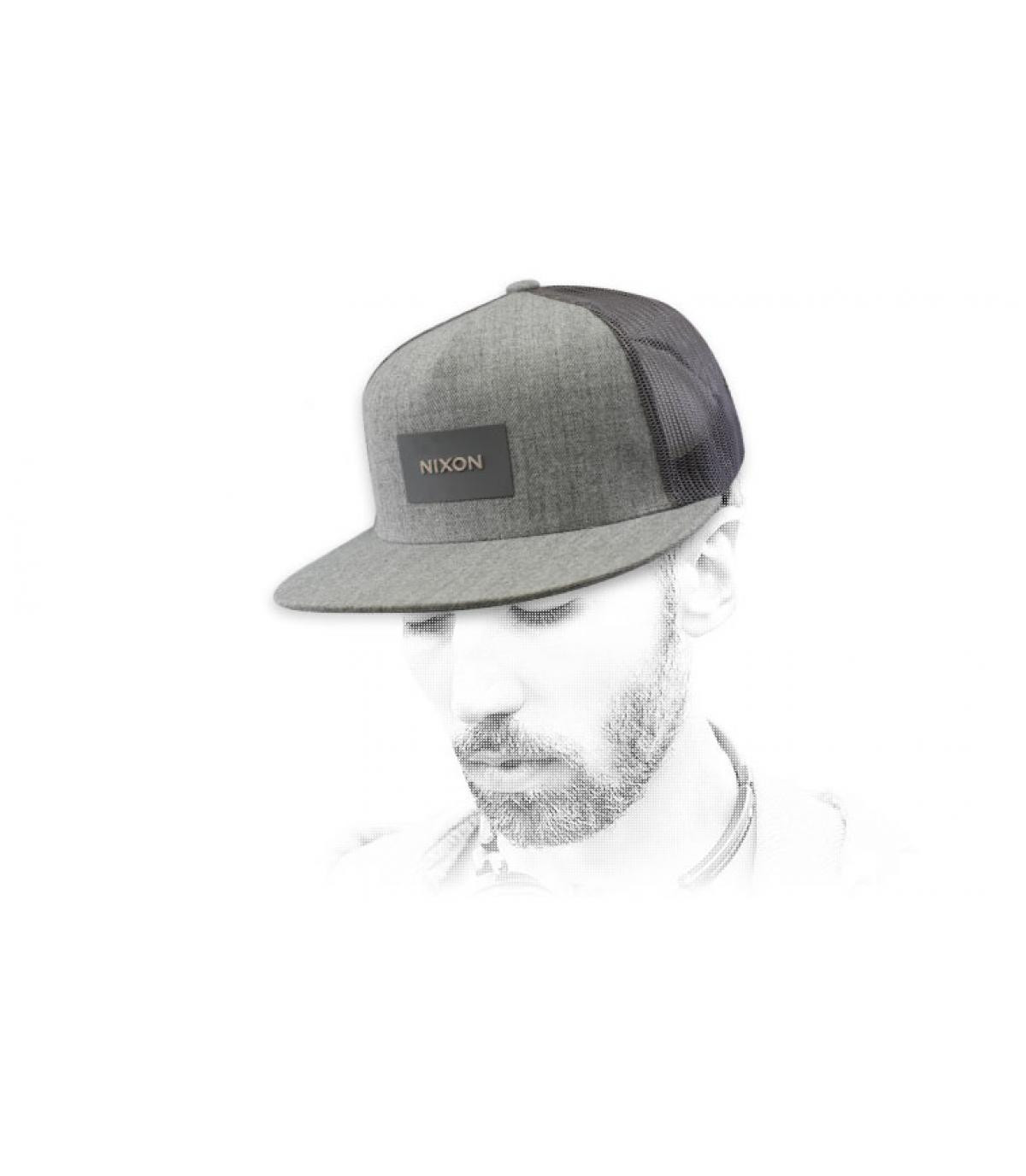 Nixon heather grey trucker Team heather grey